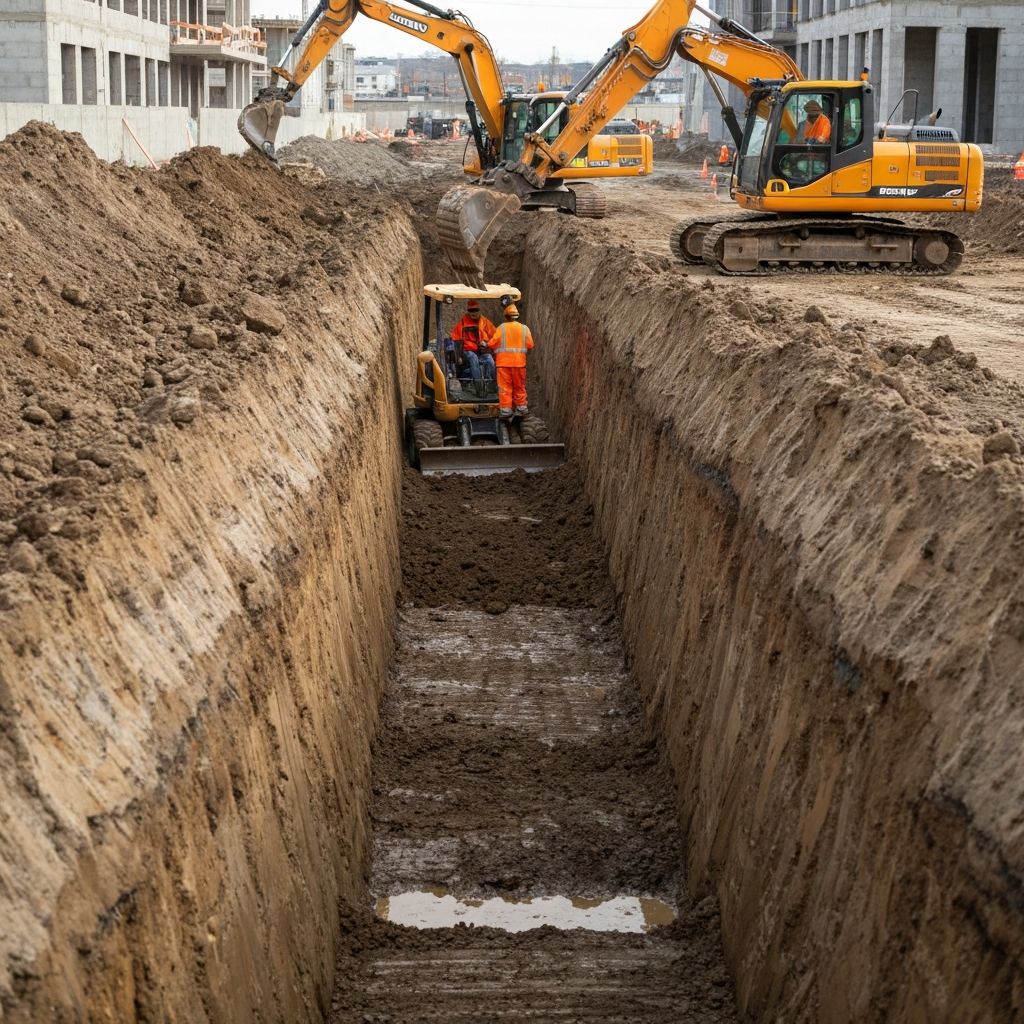 Trenching and drainage work in Adelaide